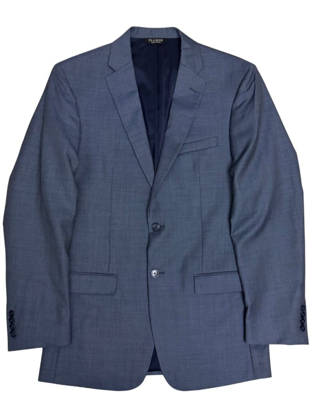 JOS A BANK Wool Business Suit Blue Blazer Dress Pants Formal Jacket Mens 39L - Picture 3 of 11